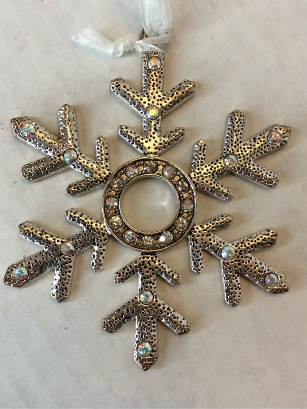 The Pure Crystal Collection Swarovski Snowflake Christmas Holiday Ornament